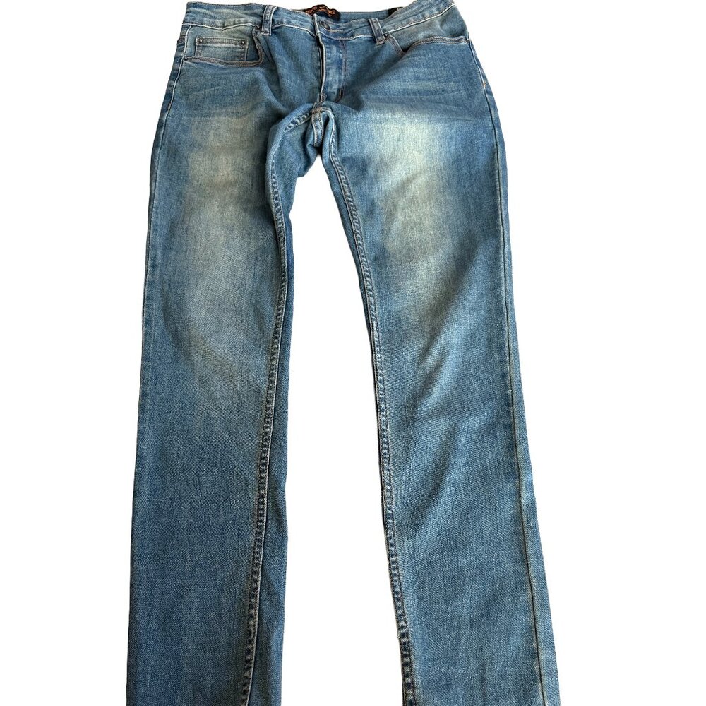 Ring of Fire Men's 32x30 Skinny Medium Wash Blue Jeans